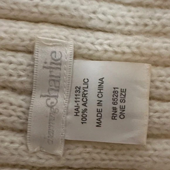 *last chance* C.C | Tan Knit Beanie with Metallic Accents + 2 winter hats - Picture 9 of 16